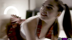 Cyborg whore accepts all sex acts in future brothel!