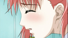 Caught redhead anime big boobs fucked by monster tentacles