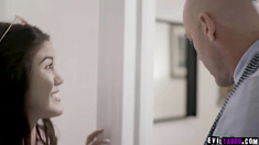 Kendra Spade pisses and gets a fuck punishment from dad