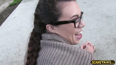 Alluring Tiffany gets fucked for cash and receives a hot cum
