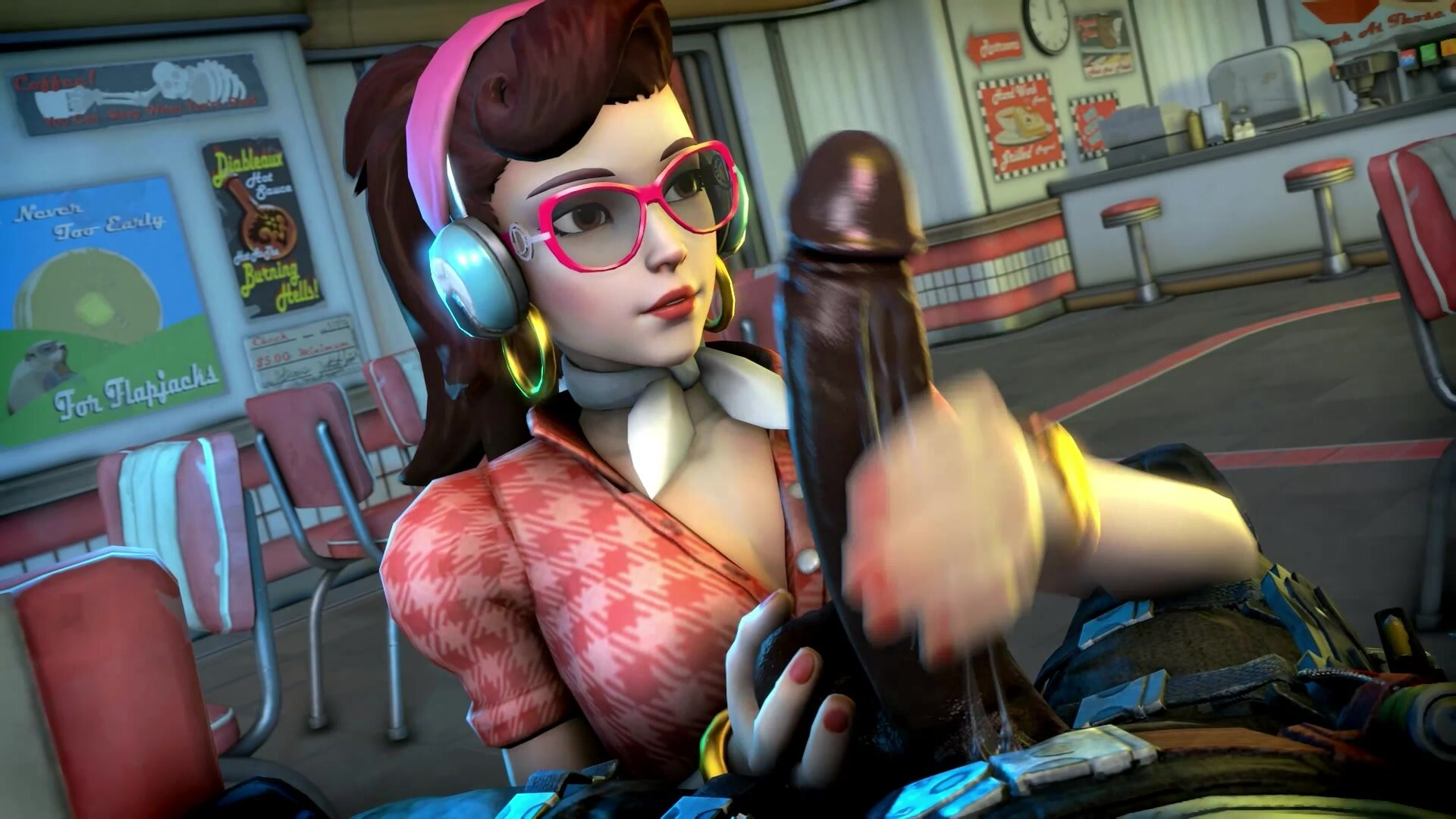 Overwatch Naughty DVa Enjoys The Pecker in Her Holes pornwhite é a sua melh...
