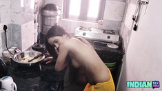Blazing Desi Bhabhi Kitchen Sex With Husband