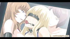 Busty hentai coed caught and hard group poked wetpussy