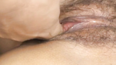 Arika Takarano naughty Asian teen gets wet cunt fingered and creamed